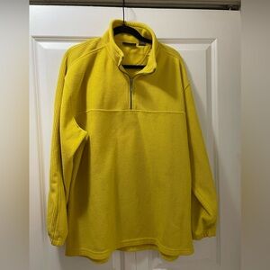 Architect Brand 1/4 Zip XL Arctic Fleece Pullover Yellow